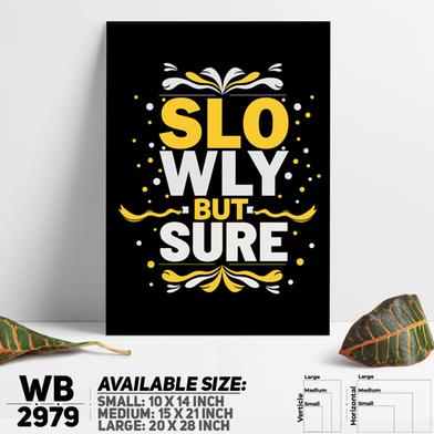 DDecorator Slowly But Sure - Motivational Wall Board and Wall Canvas image