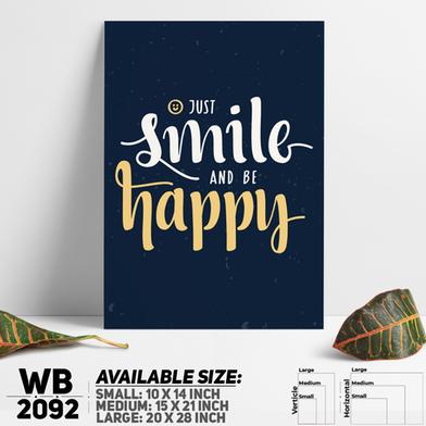 DDecorator Smile and Happy - Motivational Wall Board and Wall Canvas image