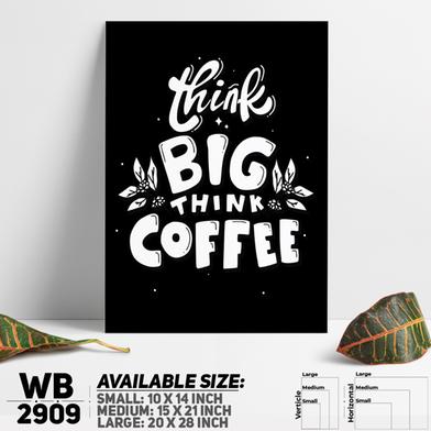 DDecorator Think Big Think Coffee - Motivational Wall Board and Wall Canvas image