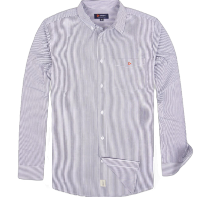 DEEN Blue Stripe Poplin Shirt 31 – Regular Fit image