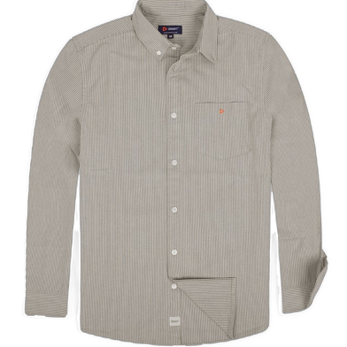 DEEN Khaki Stripe Oxford Shirt 25 – Regular Fit image