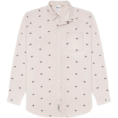 DEEN Light Grey Printed Full Sleeve Shirt image