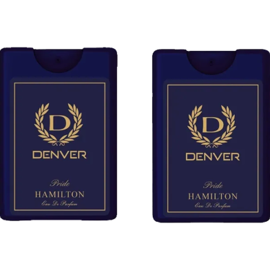 DENVER Pride Pocket Perfume - 18ML (Pack of 2) | Long Lasting Perfume Fragrance For Men Travel Size image