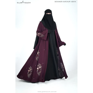 Glam Touch Designer Karchupi Abaya image
