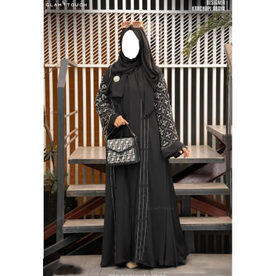 Glam Touch Designer Karchupi Kimono Koti image