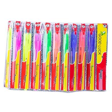 Good Luck Topper Ball Pen Black Ink - 12Pcs image