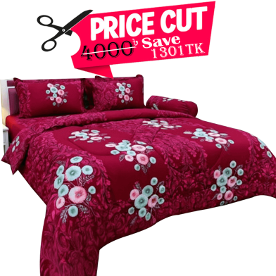 DIAMOND TOUCH Premium Twill Cotton Comforter Set-5Pcs-C-SET 23-1 image