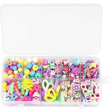 DIY Polymer Clay Beads Jewelry Making Kit for Girls Bracelet Necklace Earrings Craft Set with Accessories image