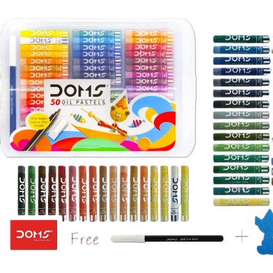 DOMS Oil Pastels 50 Shades Set – Smooth image