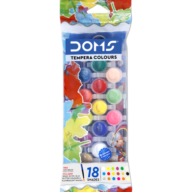 DOMS Tempera Colours (Set of 18, Multicolor) image