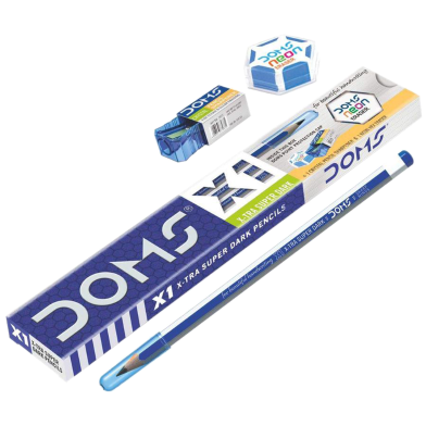 DOMS X1 X-Tra Super Dark Pencil - 10pcs image