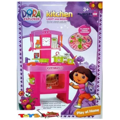 DORA The Explorer Kitchen Pretend Play Set With Lights And Sound For Your Kids image