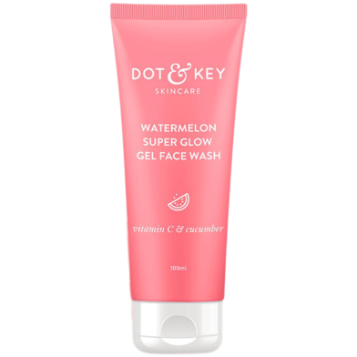 Dot And Key Watermelon Super Glow Gel Face Wash With Vitamin C And Cucumber - 100g -335629823 image