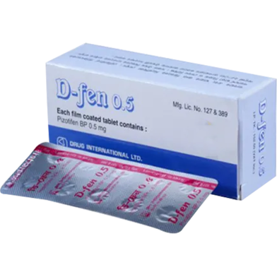 D-Fen 0.5 mg Tablet 10's Strip image