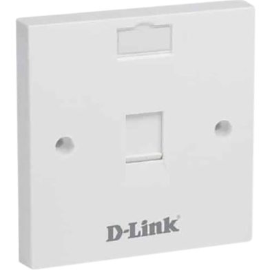 D-Link NFP-0WHI11 Single Faceplate, Square, White image