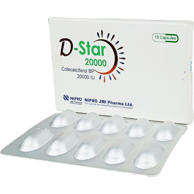 D-Star 20000 IU 10's Strip Capsule image