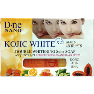 D-ne Nano kojic White Kojic AHA BHA Double Whitening Suite Soap 160gm image