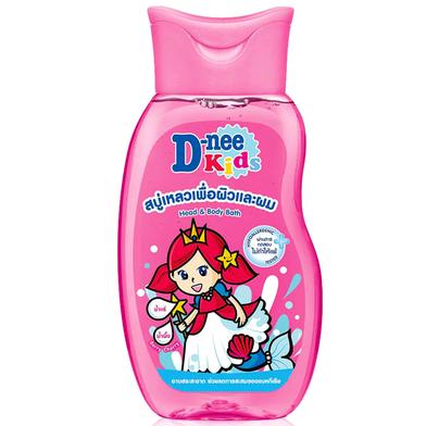 D-nee kids liquid soap head and body bath red gummy 200 ml image