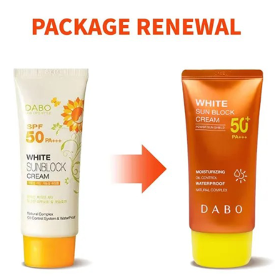 Dabo White Sun Block Cream SPF50 Plus PA Plus Plus-70ml image