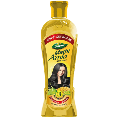 Dabur Methi Amla Non-Sticky Hair Oil 100 ml image