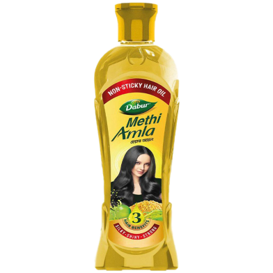 Dabur Methi Amla Non-Sticky Hair Oil 200 ml image