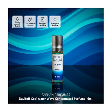 Davidoff cool water Wave Concentrated Perfume -6ml Slide 2