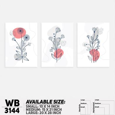 Ddecorator Modern Flower Artwork Wall Decor image