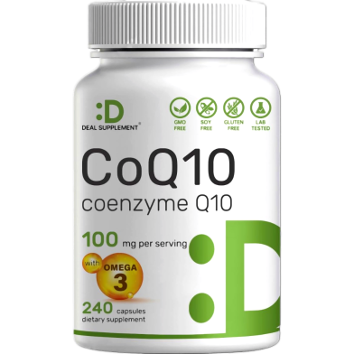 Deal Supplement COQ10 Coenzyme Q10 100MG 240 Capsules - X003X9224N image