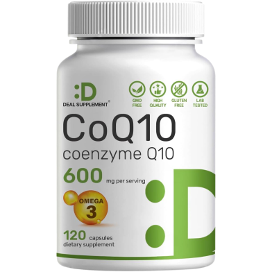 Deal Supplement COQ10 Coenzyme Q10 600 MG 120 Capsules - X004LTSEHX image