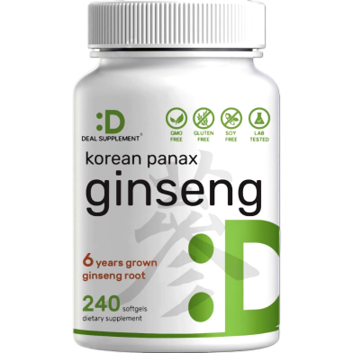 Deal Supplement Ginseng 7500MG 240 Softgels - X003SM2MJZ image