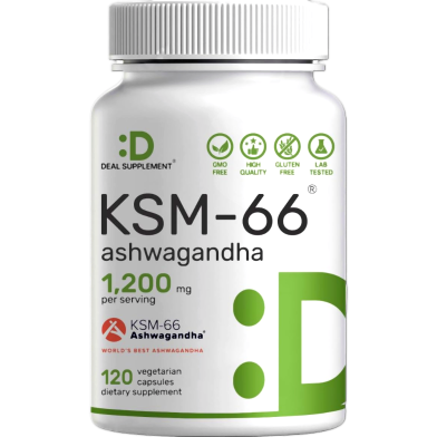 Deal Supplement KSM66 Ashwag and HA 1200MG 120 Capsules - X004FCI1G5 image