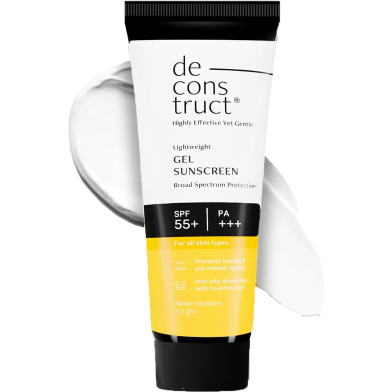 Deconstruct Lightweight Sunscreen Gel SPF 55Plus PA Plus Plus Plus - 50 gm image