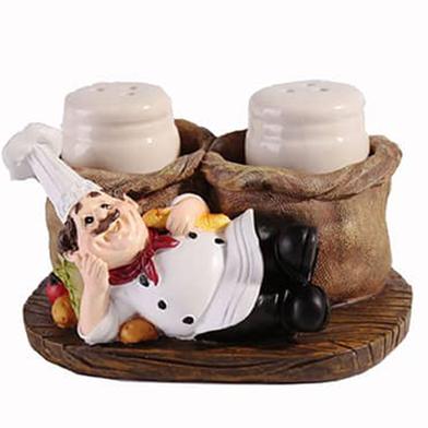Decorative Chef Statue Spice Organizer image