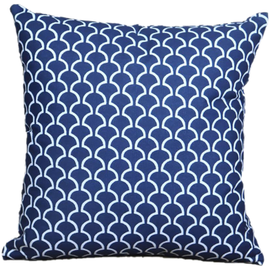 Decorative Cushion Cover, Navy Blue 14x14 Inch image