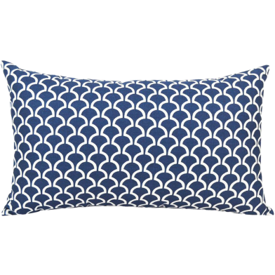 Decorative Cushion Cover, Navy Blue 20x12 Inch image