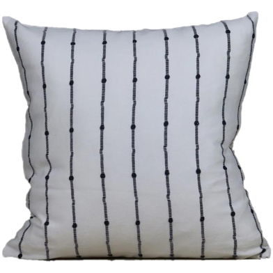 Decorative Cushion Cover, White 20x20 Inch image