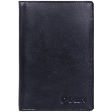Deen Black Leather Passport Holder image