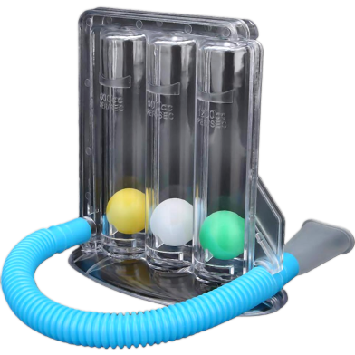 Deep Breathing Exerciser 3 Ball Spirometer Lung Training image