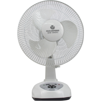 Defender OSK-2912 Rechargeable Table Fan White -12 Inch-(6 Months Warranty) image