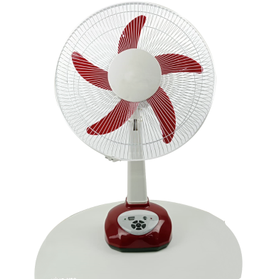 Defender OSK-2916 Rechargeable Table Fan Maroon-16 Inch- (6 Months Warranty) image
