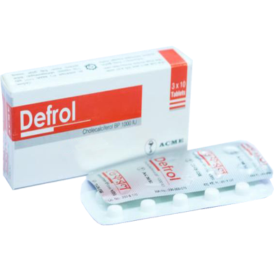 Defrol 1000 IU - 10's Strip Tablet image