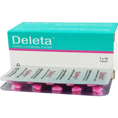 Deleta 0.5 mg, 10 mg Tablet 10's Strip image