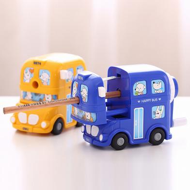 Deli 0674 High Quality Cute Cartoon London Bus Style Pencil Sharpener image