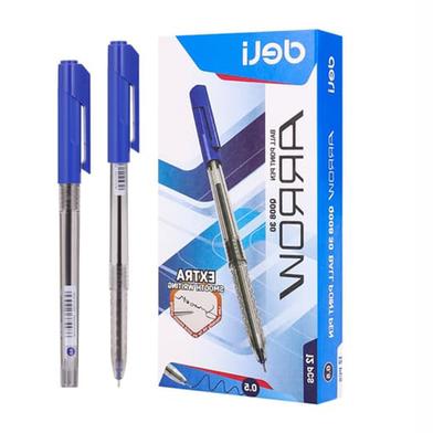 Deli Arrow Ball Penn Blue Ink (0.5mm) - 12 Pcs image