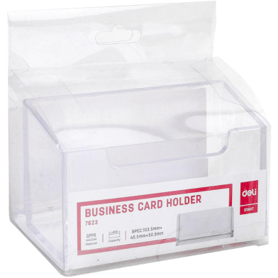 Deli Business Card Holder - Clear Acrylic image