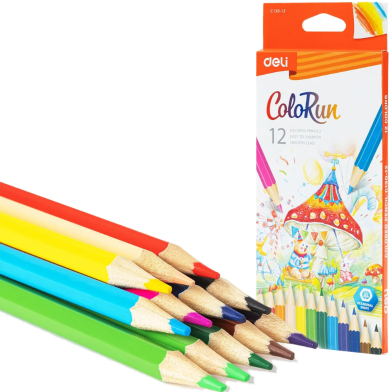 Deli Colored Pencil Set 12 Colors image
