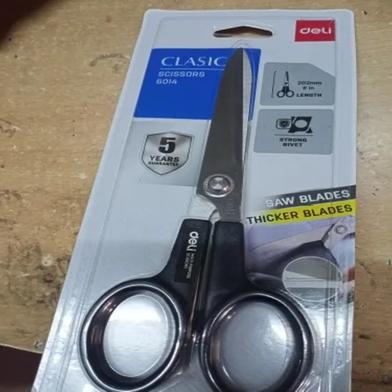 Deli E6014 Stainless Steel Scissors 8 Inch (Any Colour) Slide 2