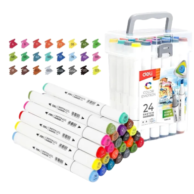 Deli Sketch Marker-24 Color image