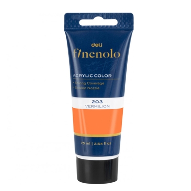 Deli Finenolo Acrylic color 75ml Vermilion image