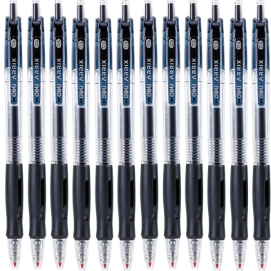 Deli Gel Pen Sign Pen 0.5mm Black 12 Pc image